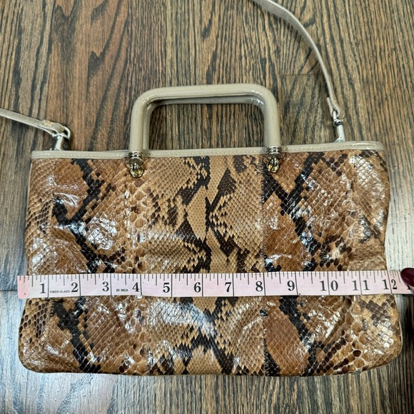 Vintage MARGOLM Italy 1970's Snakeskin Handbag Purse - Picture 10 of 11